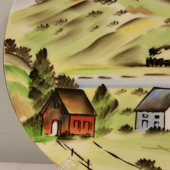 Vintage hand painted Plate - Picture 2 of 7